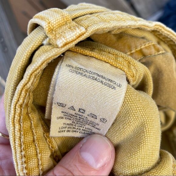 Free People we the free mustard Yellow High-Rise Cropped Wide-Leg Pants size 27 - Picture 7 of 12